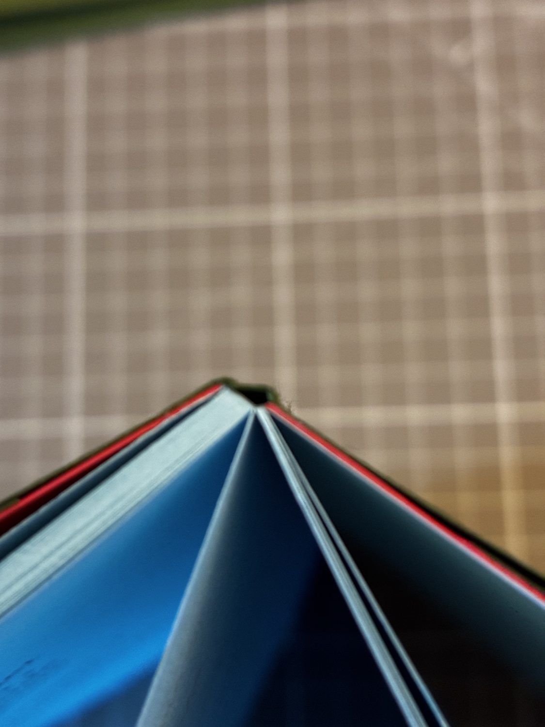 Édition de la collection Sur le mur, reliée à la main, pages en papier bleu